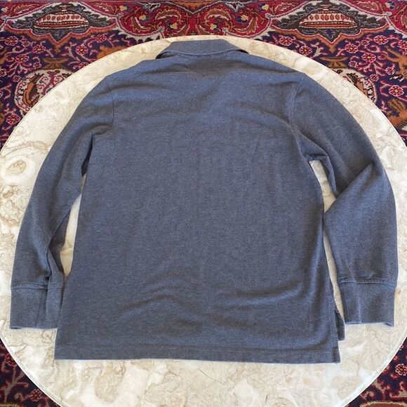 TOMMY HILFIGER 1985 MOULINE LONG SLEEVE MEN'S POLO SHIRT - Picture 4 of 8